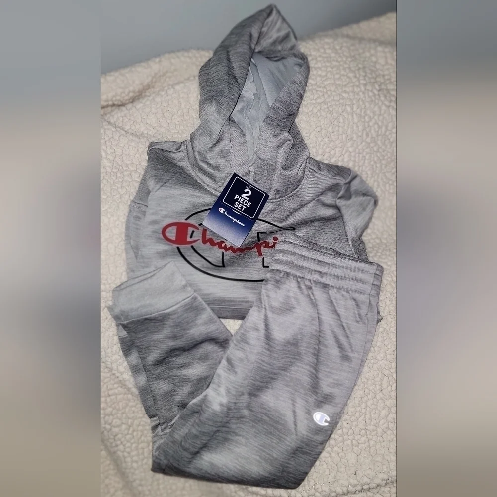 BOYS CHAMPION HOODIE AND JOGGER SET - Picture 5 of 5